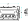 Картплоттер K-27 с экраном 7" и эхолотом 50/200 (датчик на транец) 